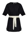 Lanvin Belted T-shirt In Multi