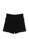 Lanvin Belt-loop Cargo Shorts In Black