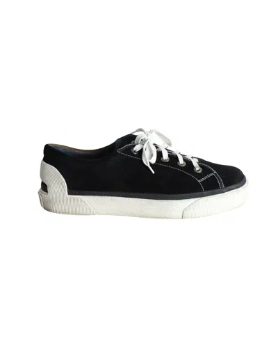 Lanvin Bicolor Derby Sneakers In Multicolor Calfskin Suede