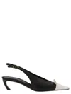 Lanvin Black Slingbacks Heels In Black