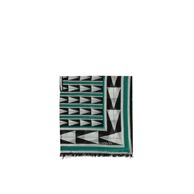 Lanvin Bicolor Wool Scarf In Multi