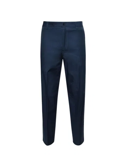 Lanvin Biker Trousers Petrol Blue In Black