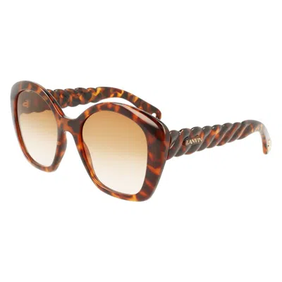 Lanvin Bio Injected Women's Sunglasses In Brown