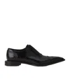 Lanvin Brogue Oxford Shoe In Shiny Leather In Black