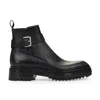 Lanvin Alto Leather Ankle Boots In Black