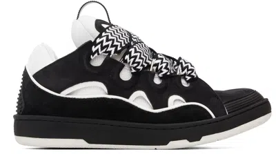 Lanvin Black & White Curb Sneakers