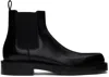 Lanvin Black Banjo Ankle Boots In 10 Black