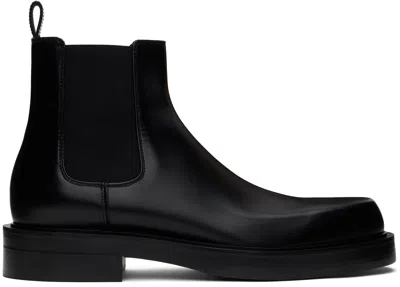 Lanvin Black Banjo Ankle Boots In 10 Black