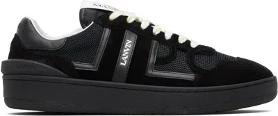 LANVIN BLACK CLAY MESH SNEAKERS