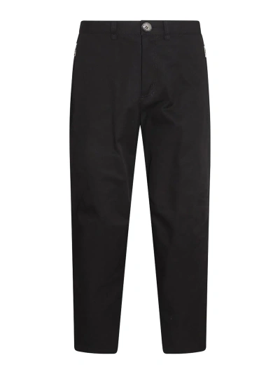 Lanvin Black Cotton And Wool Blend Trousers