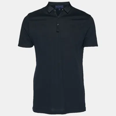 Pre-owned Lanvin Black Cotton Pique Polo T-shirt M