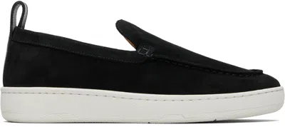 Lanvin Black Cruiser Suede Sneakers