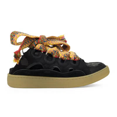 Lanvin Black Curb Mules
