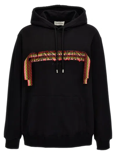 LANVIN BLACK CURBLACE HOODIE