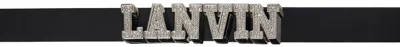Lanvin Black Future Edition Belt In 10 Black