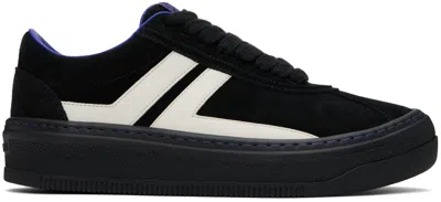 Lanvin Man Sneakers Black Size 9 Calfskin