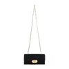 Lanvin Black Solid Clutch In Black