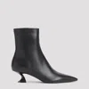 Lanvin Kitten Heel Ankle Boots 50 Mm Lambskin In Black
