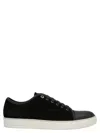 Lanvin Dbb1 Suede Sneakers In Black