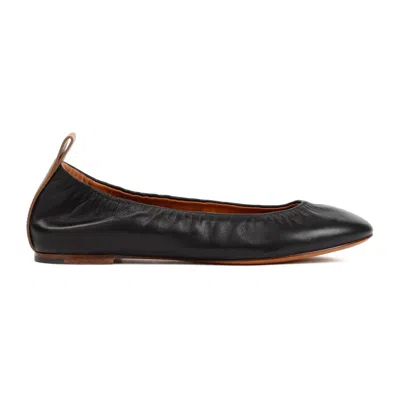 Lanvin Black Lambskin Nappa Ballerina
