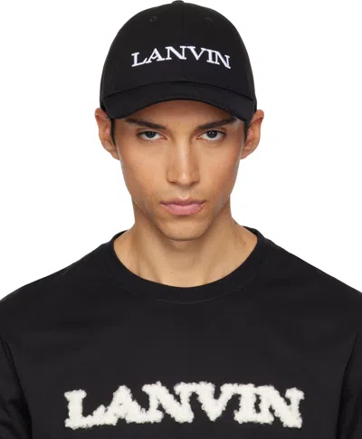 Lanvin Black '' Cotton Cap