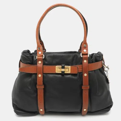 Pre-owned Lanvin Black Leather Shoulder Bag