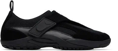 Lanvin Black Lnv1 Knit & Suede Sneakers