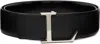 Lanvin Black Logo Belt In Black