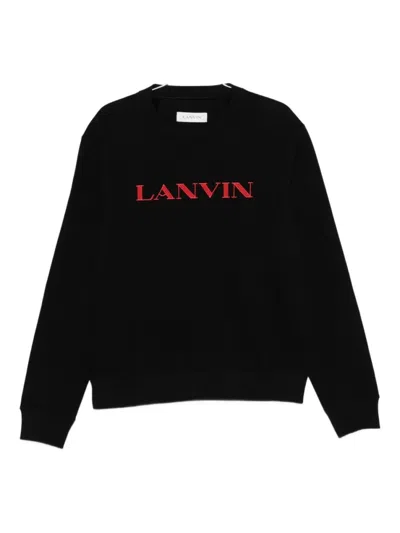 Lanvin Black Logo Crew Neck Sweatshirt