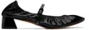 Lanvin Heeled Mary Jane In Glossy Leather In Black
