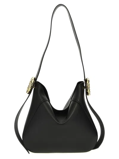 LANVIN BLACK MELODIE HOBO SHOULDER BAG