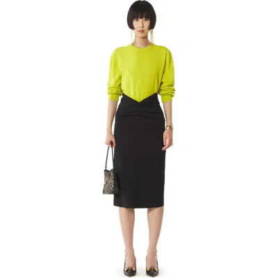 Lanvin Midi Skirt In Jersey In Black