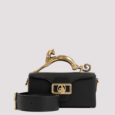 LANVIN BLACK NANO PENCIL CAT CROSSBODY BAG
