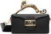 Lanvin Sculptured Jewelry Top Handle Shoulder Bag In 10 Black