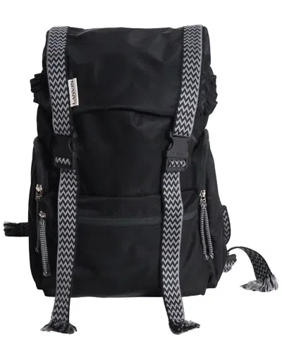 Lanvin Black Nylon Curb Backpack (authentic Pre-loved)