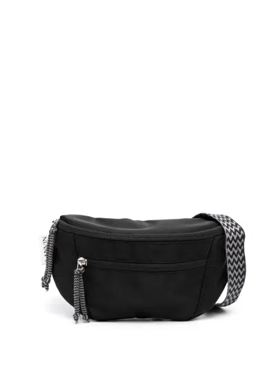 Lanvin Black Nylon Curb Belt Bag