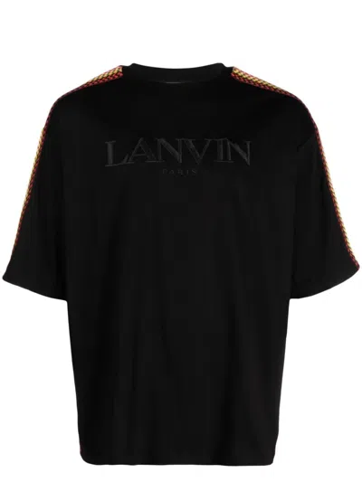 Lanvin Black Oversized Curb T-shirt For Men