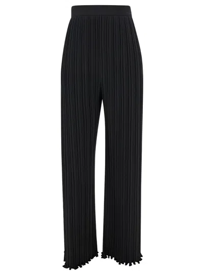 LANVIN BLACK PLEATED PANTS