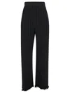 Lanvin Black Pleated Pants With Invisible Zip