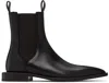 Lanvin Black Pointed Toe Chelsea Boots In Black