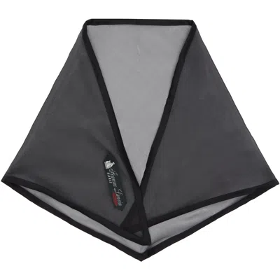 Lanvin Black Silk Organza Triangle Scarf