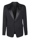 Lanvin Black Single-breasted Blazers In Black