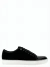 Lanvin Black Sneakers With Toe Cap In Black