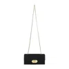 Lanvin Black Solid Clutch In Black