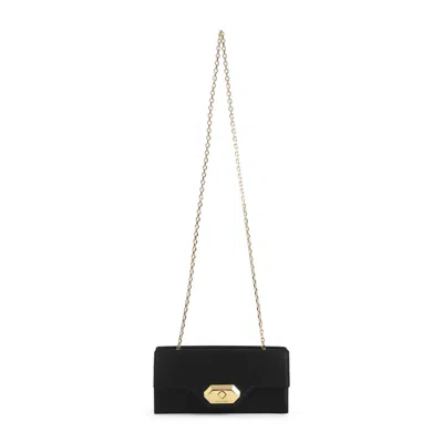 LANVIN BLACK SOLID CLUTCH
