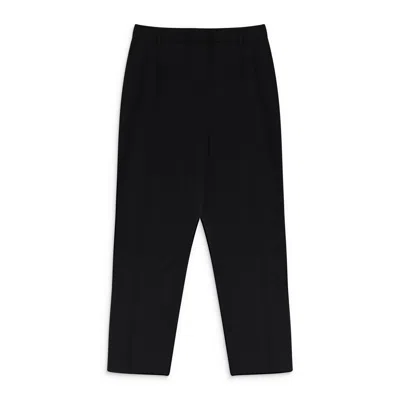 LANVIN BLACK STRAIGHT TAILORED CIGARETTE PANTS