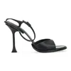 Lanvin Black Straplight Sandal À Talons 110mm Heels In Multi