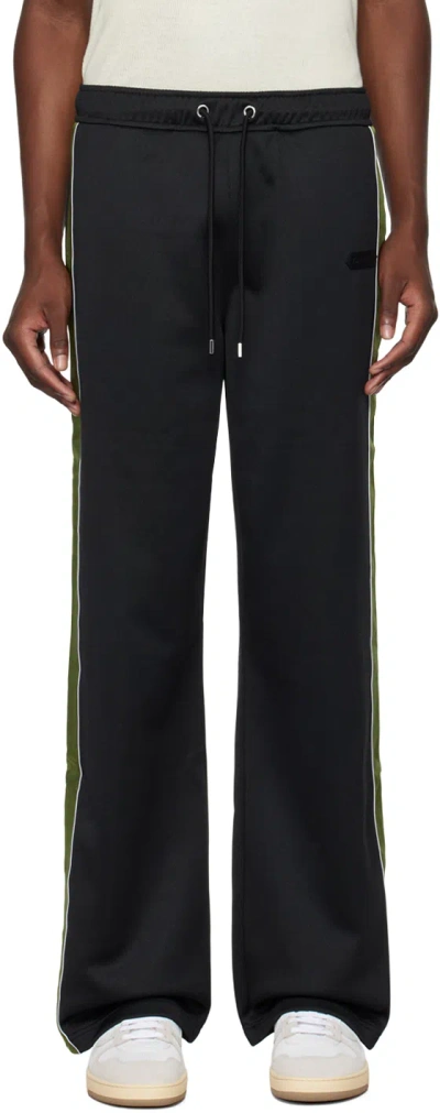 Lanvin Black Stripe Sweatpants In 10 Black