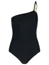 Lanvin Black Swimsuit In Polyamide Blend In Black