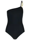 Lanvin Black Swimsuit In Polyamide Blend In Black